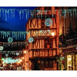 Décoration lumineuse stalactites Noël