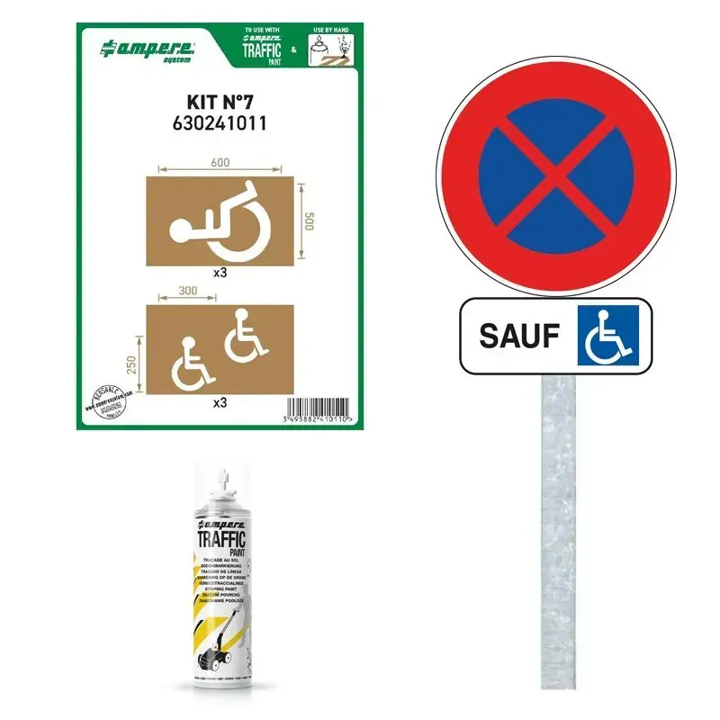 Pack marquage stationnement place handicapé PMR