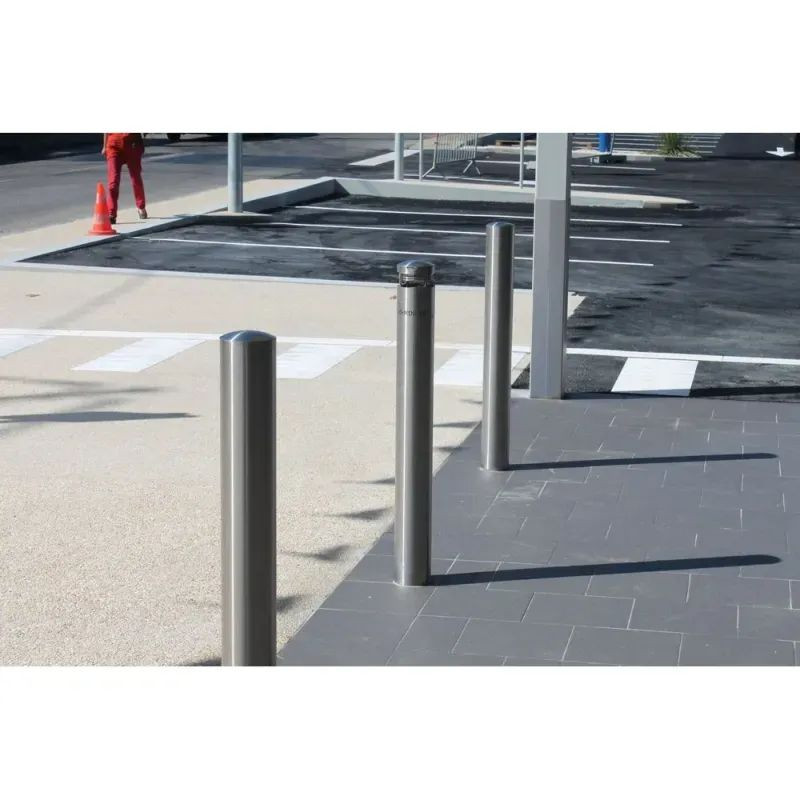 Cendrier inox tête amovible - Fixation murale - Mobilier urbain