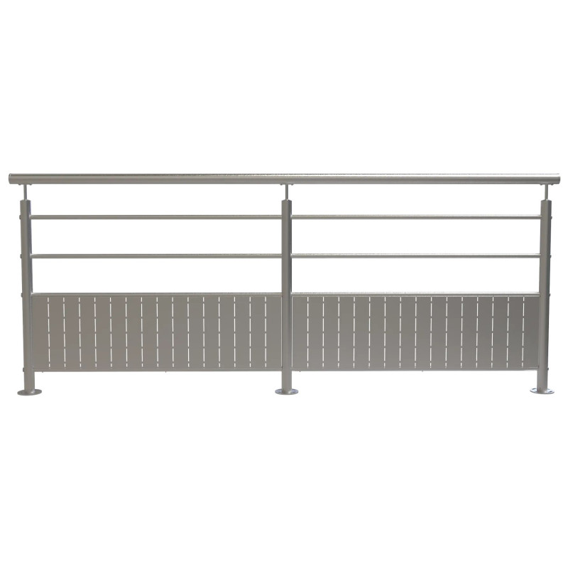 Barrière de protection de quai inox en kit