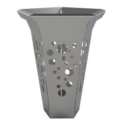 Poubelle en inox Polygone de ville