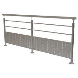 Garde corps de quai inox en kit