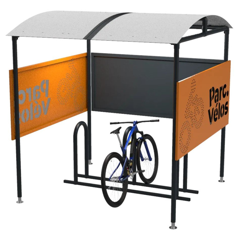 Abri ajouré Parkéo pour stationnement vélo