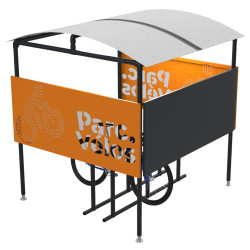 Abri ajouré Parkéo pour stationnement vélo