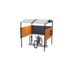 Abri ajouré Parkéo pour stationnement vélo
