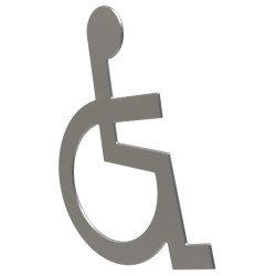 Plaque en inox de stationnement