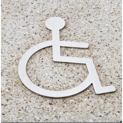 Plaque en inox de stationnement