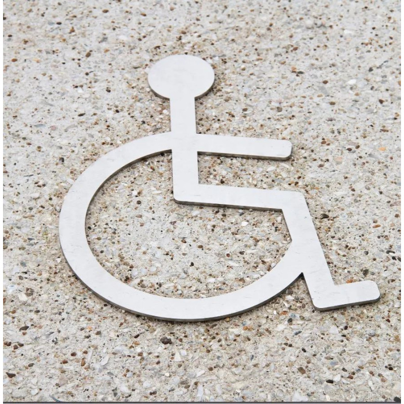 Plaque en inox de stationnement