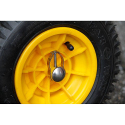 Semoir épandeur en inox pour le sel de déneigement