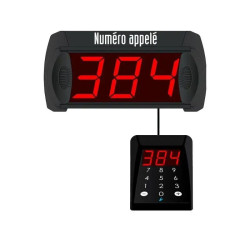 Kit gestion file d'attente 3 chiffres - 1 clavier filaire