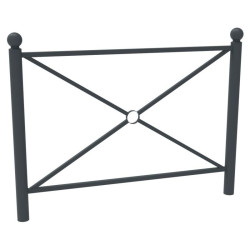 Barrière urbaine Boulogne L.102 ou 157 cm - Tête boule