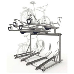 Parking vélos modulable sur deux étages