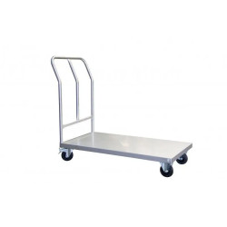 Chariot Fimm en inox avec dossier fixe 304 L alimentaire