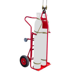 Diable élingable 2 bouteilles avec béquille et basculement assisté