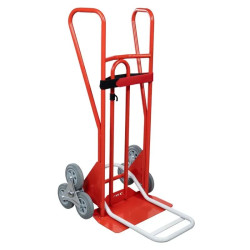 Diable monte escalier poignées fermées et bavette fixe et repliable