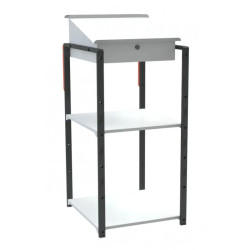 Pupitre d'atelier avec ou sans roulettes 2 plateaux - 150 kg