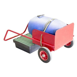 Rouleur porte jerricans de 60 à 120 L avec sangle de maintien - Fimm