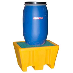 Bac de rétention PEHD manutentionnable par chariot élévateur