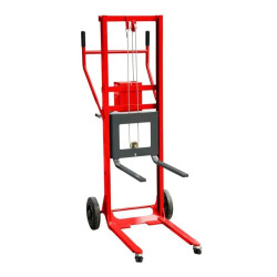 Gerbeur manuel à treuil et roues pivotantes 250kg - Fimm