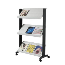 Présentoir mobile taille basse - Paperflow EasyDisplays