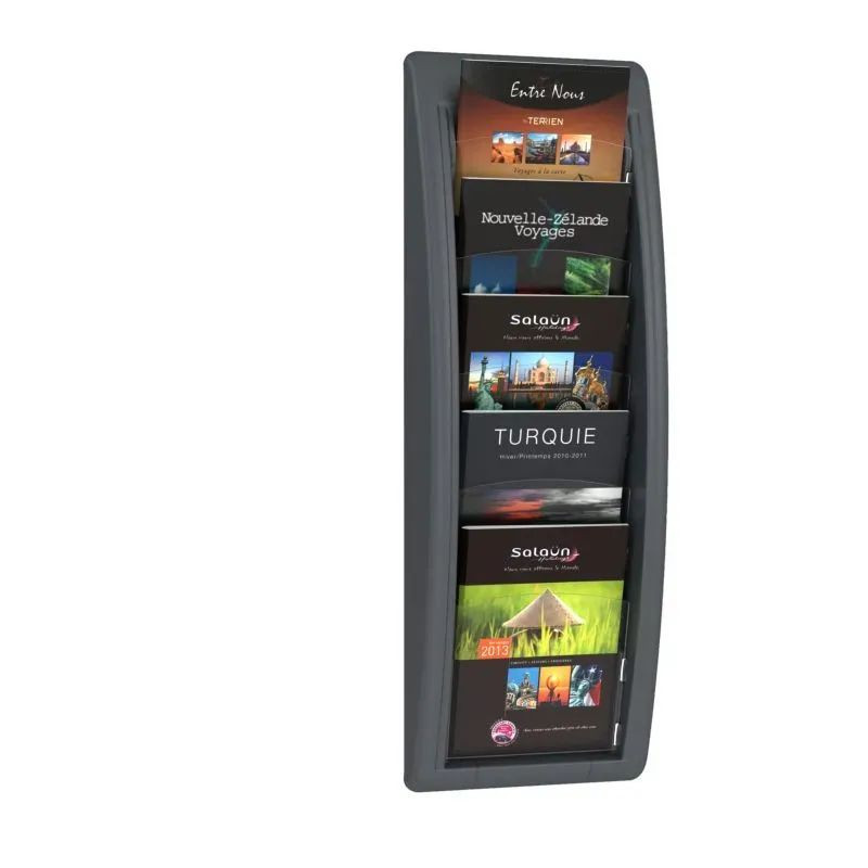 Présentoir mural 4 et 5 cases - Paperflow Quick fit