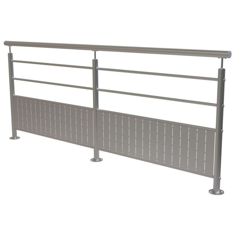 Barrière de protection de quai inox en kit