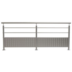 Garde corps de quai inox en kit