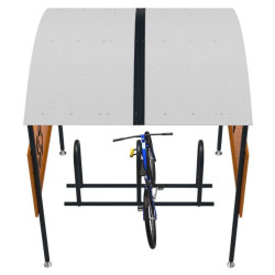 Abri ajouré Parkéo pour stationnement vélo