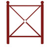 Barrière urbaine Boulogne L.102 ou 157 cm - Tête boule