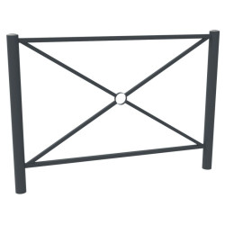 Barrière urbaine Deauville L.102 ou 157 cm - Tête arrondie inox