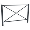 Barrière urbaine Deauville L.102 ou 157 cm - Tête arrondie inox
