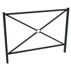 Barrière urbaine Milan L.147 cm - Tête plate