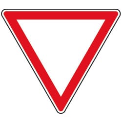 Panneau cédez le passage (signal de position) - AB3a