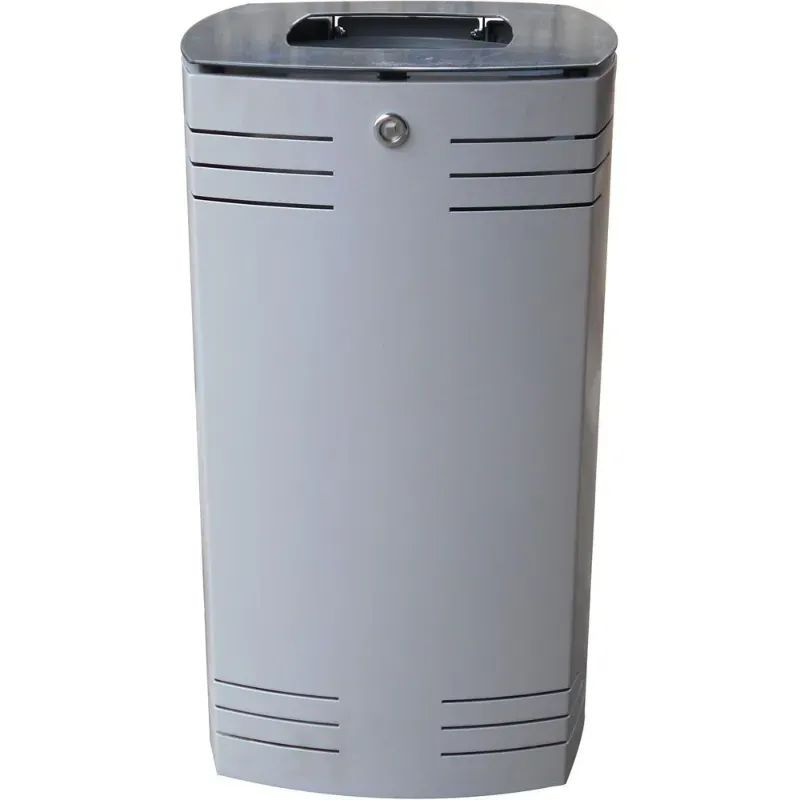 Corbeille de ville en acier renforcé AMG 60 litres