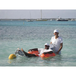 Fauteuil de baignade amphibie flottant pour PMR