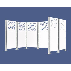 Cache conteneurs poubelles modulable