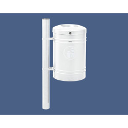 Corbeille Kub tri séléctif 60 litres tout acier ou en bois