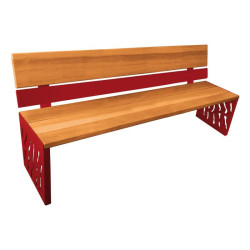 Banc bois et acier Venise