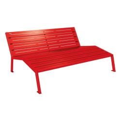 Chaise longue acier Silaos