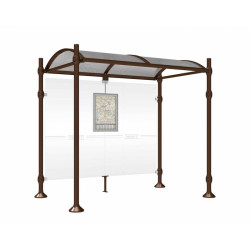 Abribus Province Inox brossé