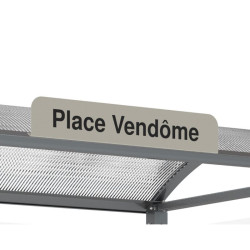 Plaque d'arrêt imprimée pour station de bus Venise
