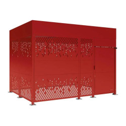 Parking Procitity Horizon pour vélos avec bardage acier et ou bois