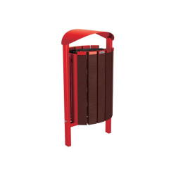 Corbeille Silaos acier et plastique recyclé 50 litres