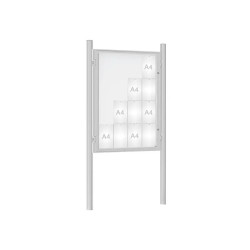 Vitrine 1000 sur poteaux D.76 mm