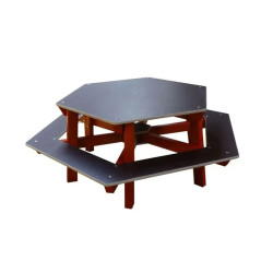 Table pique nique enfants Hexagonale
