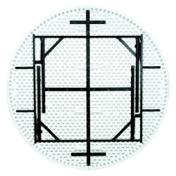 Table ronde pliante et empilable Grenade