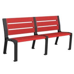 Banc de ville en plastique recyclé écologique Modo
