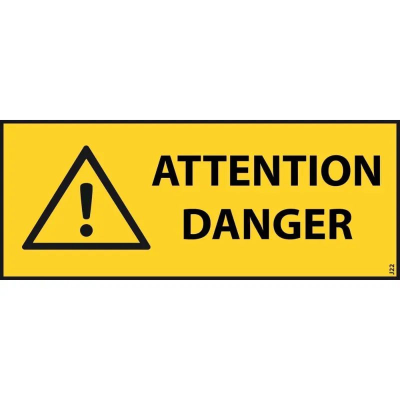 Panneau attention danger