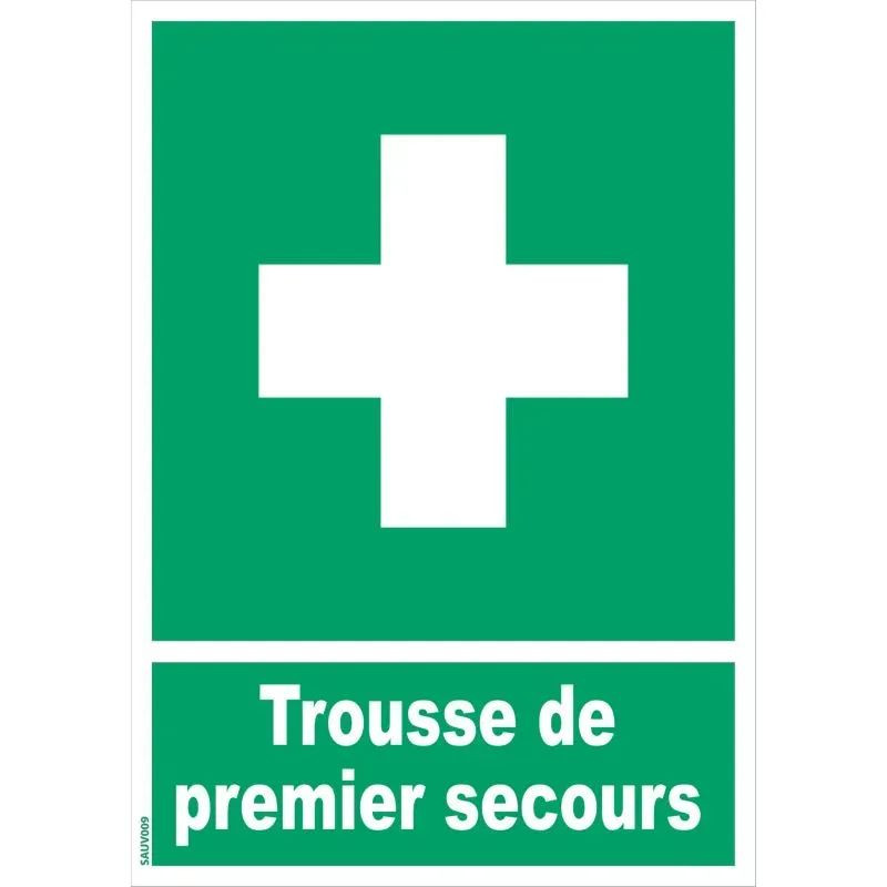 Panneau trousse premiers secours