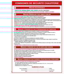 Consignes chaufferie